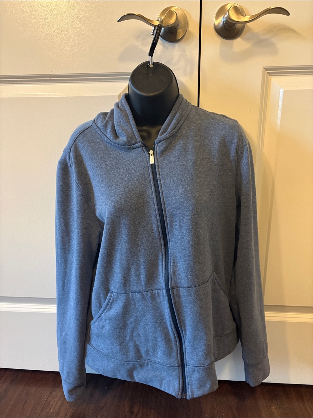 Travis Mathew Women's Slate Blue Zip Hoodie Jacket